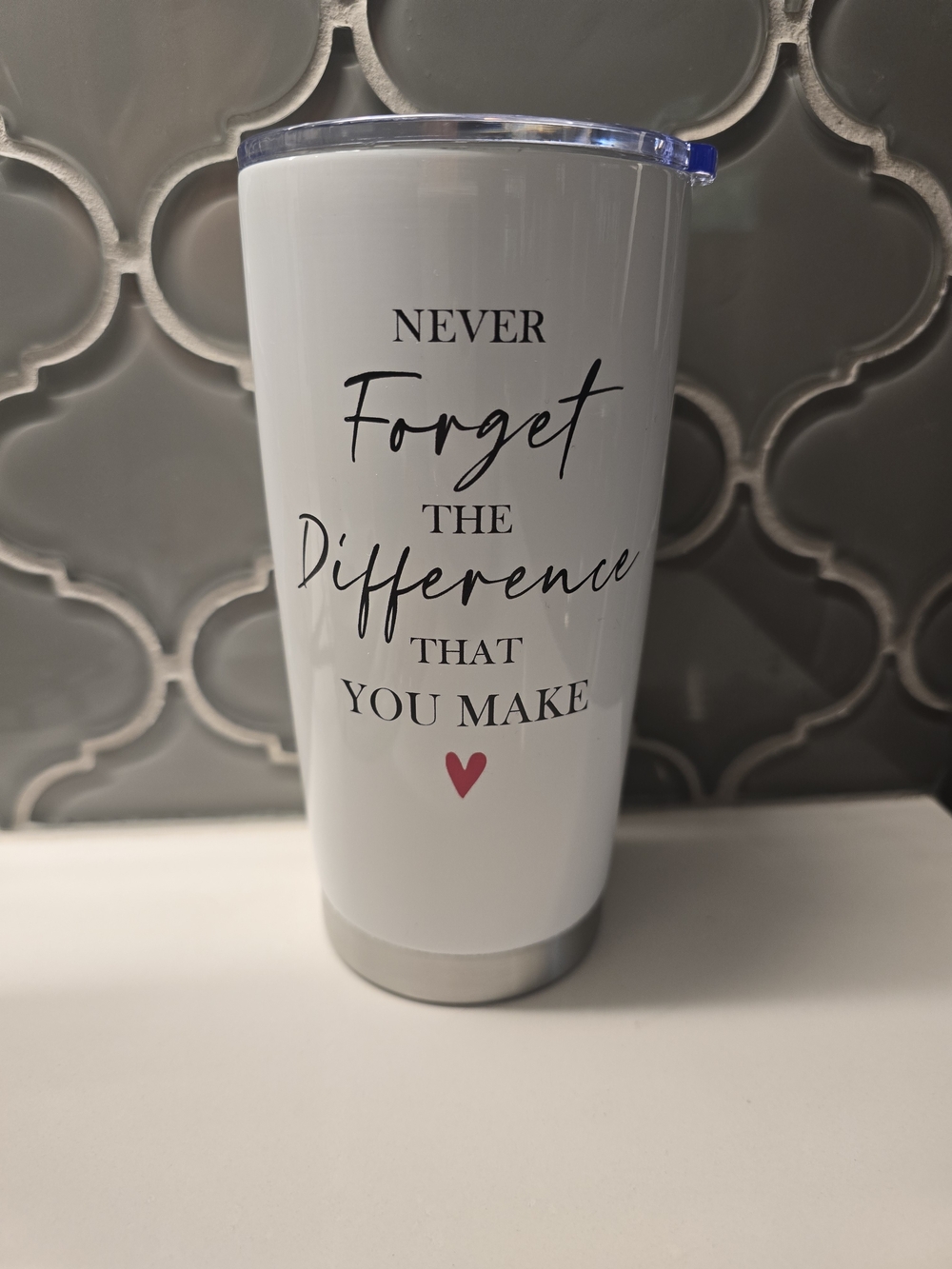 Inspirational Stainless Steel Insulated Tumbler NWOT